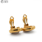 Gold Plated Faux Pearl Clip-On Earrings