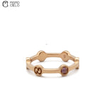 GUCCI 750PG K18  Sapphire 2.2g  Ring Size 9 *