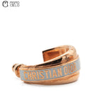 Rose Gold CODE Hoop Earrings