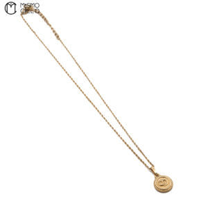 Gold CD Pendant and Chain