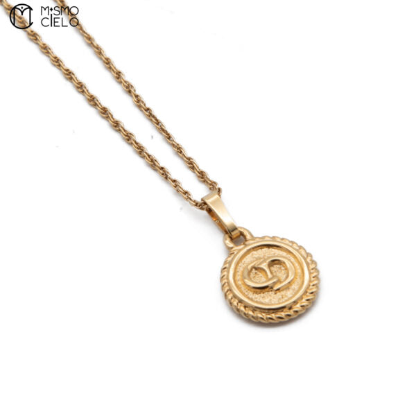 Gold CD Pendant and Chain