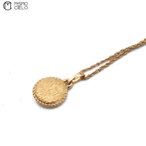 Gold CD Pendant and Chain