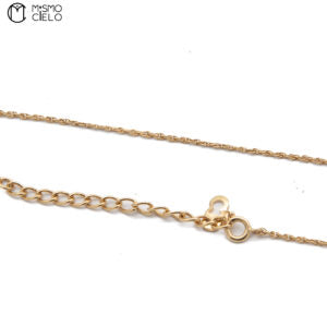 Gold CD Pendant and Chain