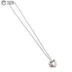 Silver Open Heart Necklace 5.4g