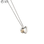 Silver Open Heart Necklace 5.4g