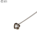 Silver Open Heart Necklace 5.4g