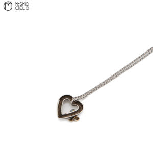 Silver Open Heart Necklace 5.4g