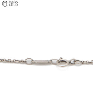 Silver Open Heart Necklace 5.4g