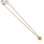 Gold CD logo Heart Pendant