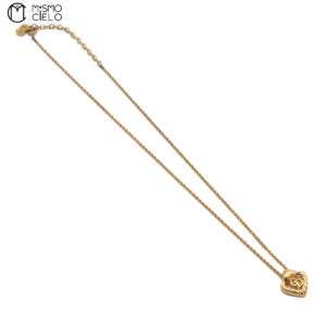 Gold CD logo Heart Pendant