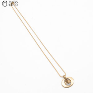 Round Gold Necklace