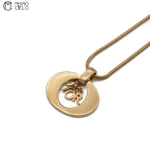 Round Gold Necklace