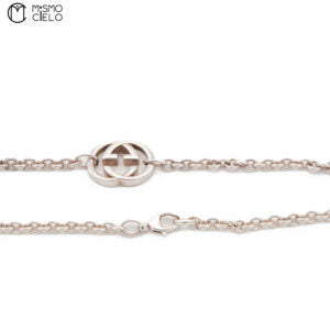 Silver Interlocking GG Necklace