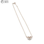 Silver GG Heart Necklace