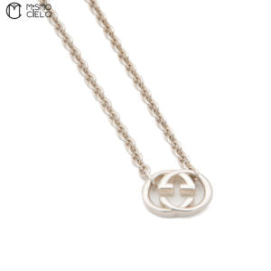 Silver Interlocking GG Necklace