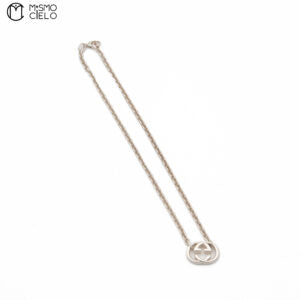 Silver Interlocking GG Necklace