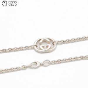 Silver Interlocking GG Necklace