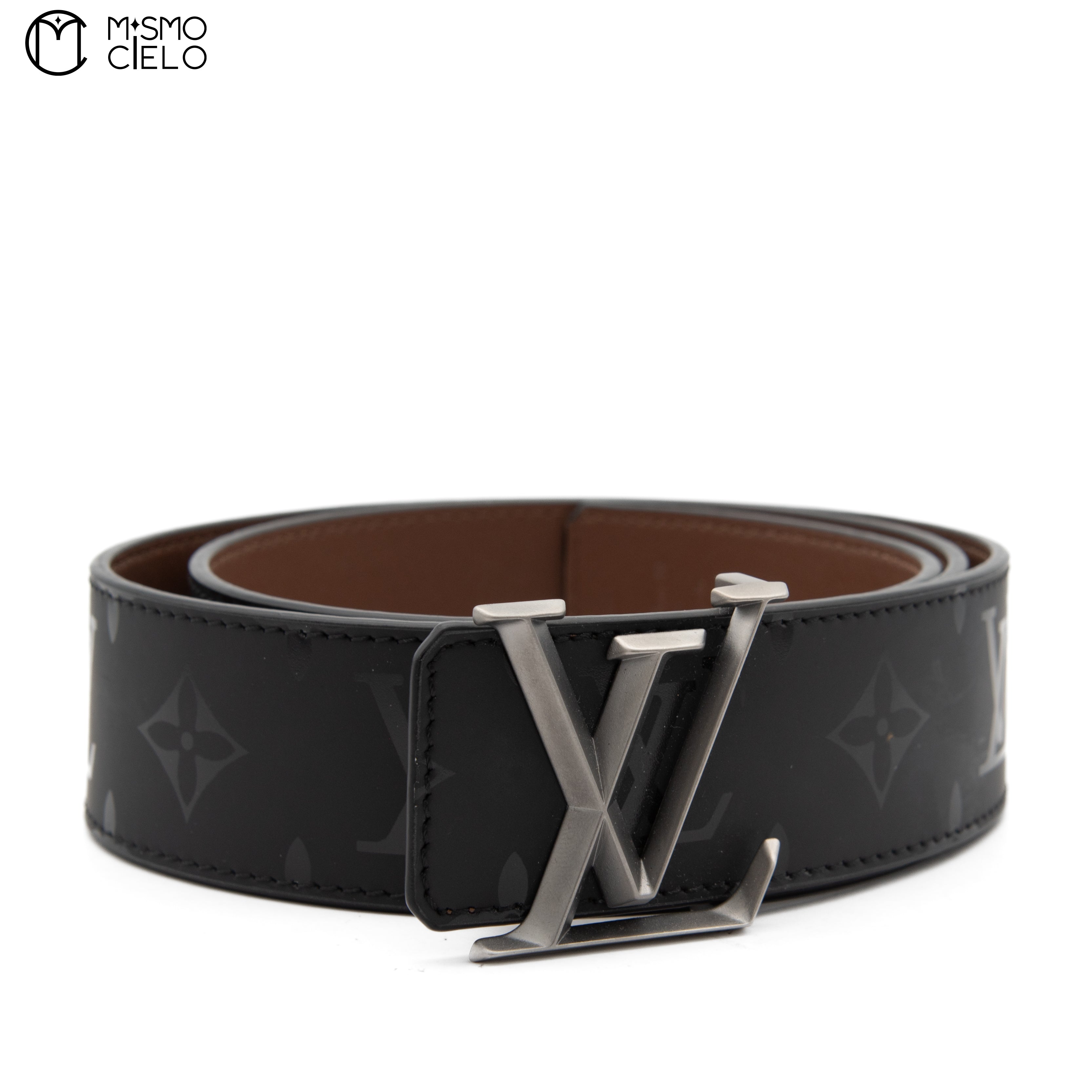 LOUIS VUITTON Belt with LV Initials 40mm Pyramid Reversible Bell