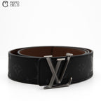 LOUIS VUITTON Belt with LV Initials 40mm Pyramid Reversible Bell