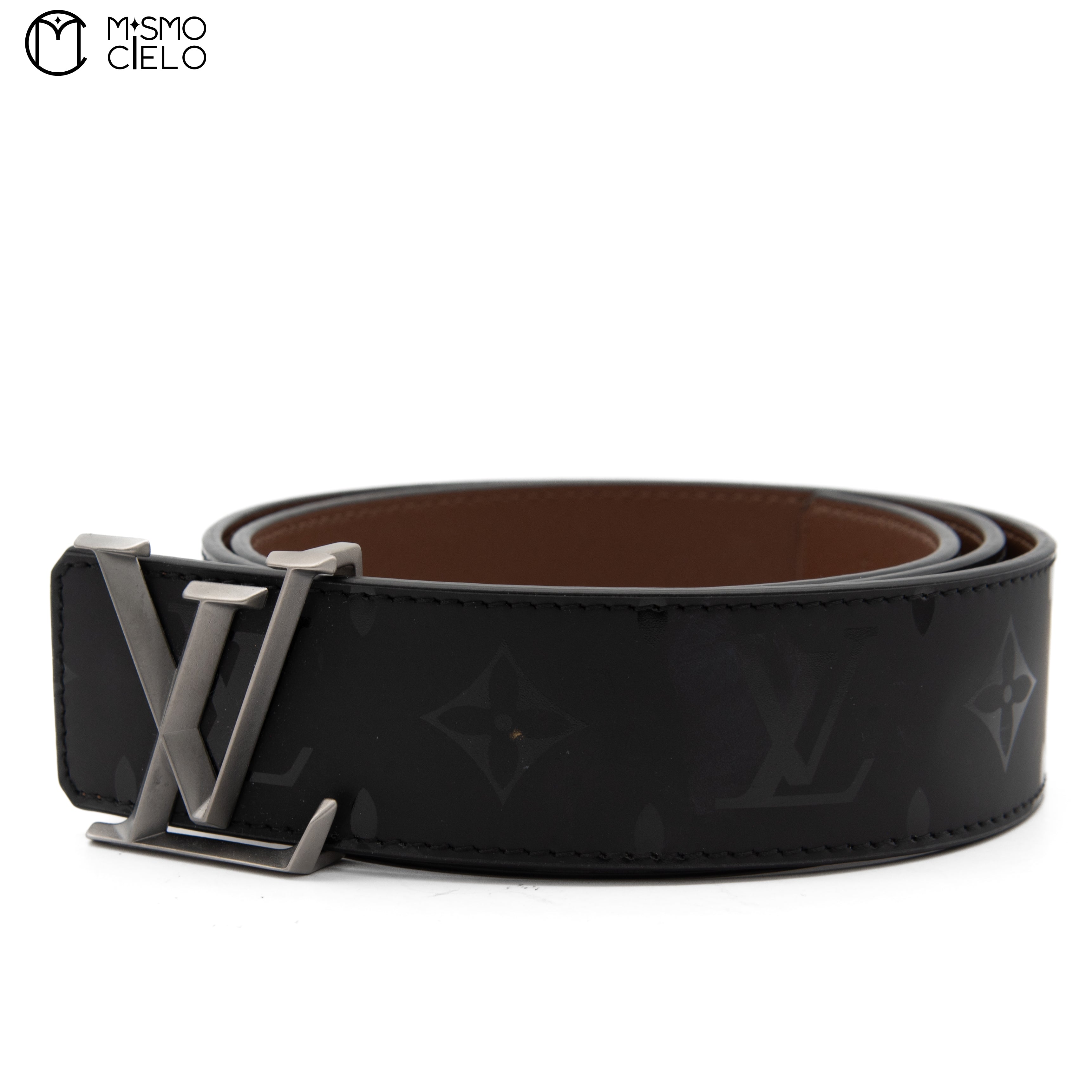 LOUIS VUITTON Belt with LV Initials 40mm Pyramid Reversible Bell