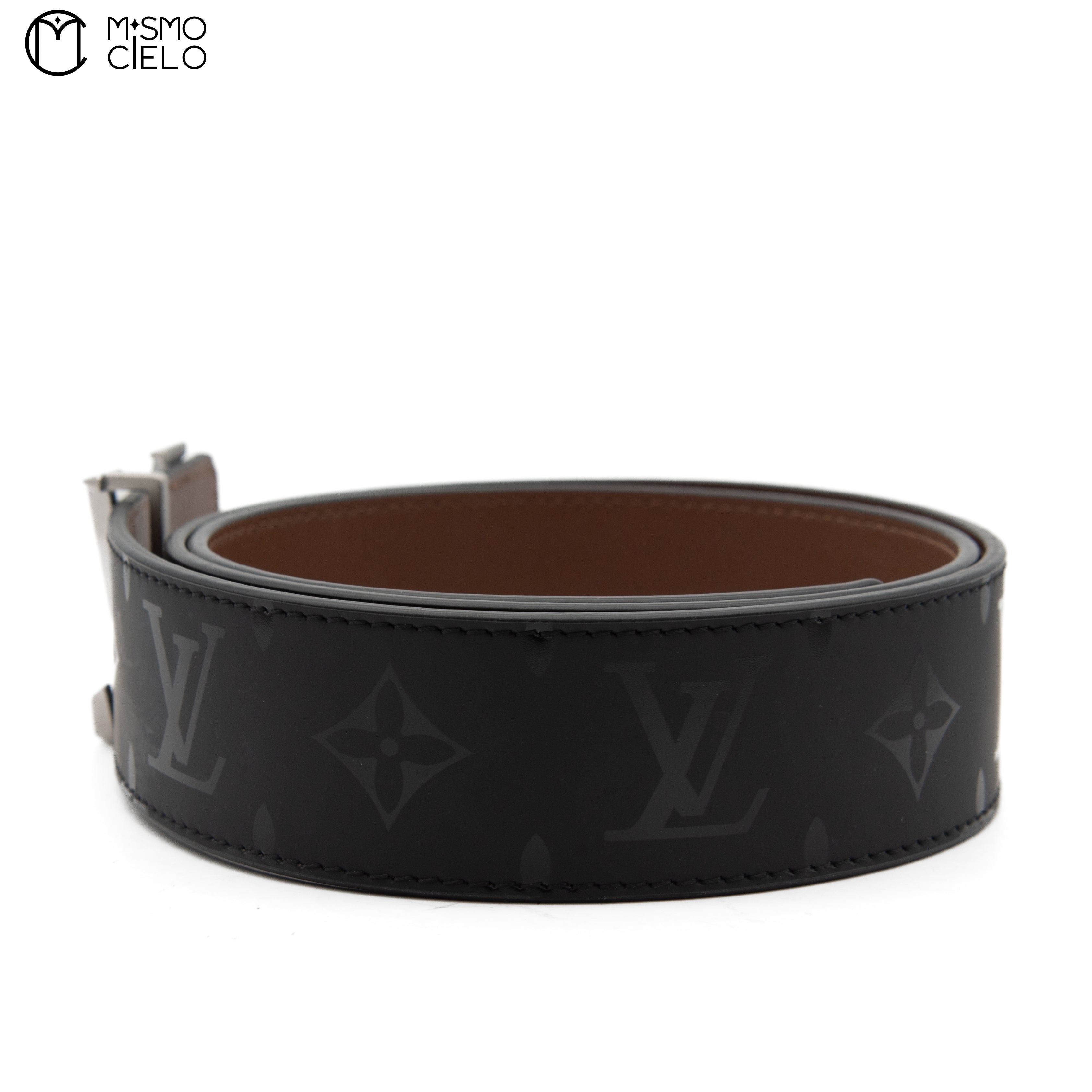 LOUIS VUITTON Belt with LV Initials 40mm Pyramid Reversible Bell