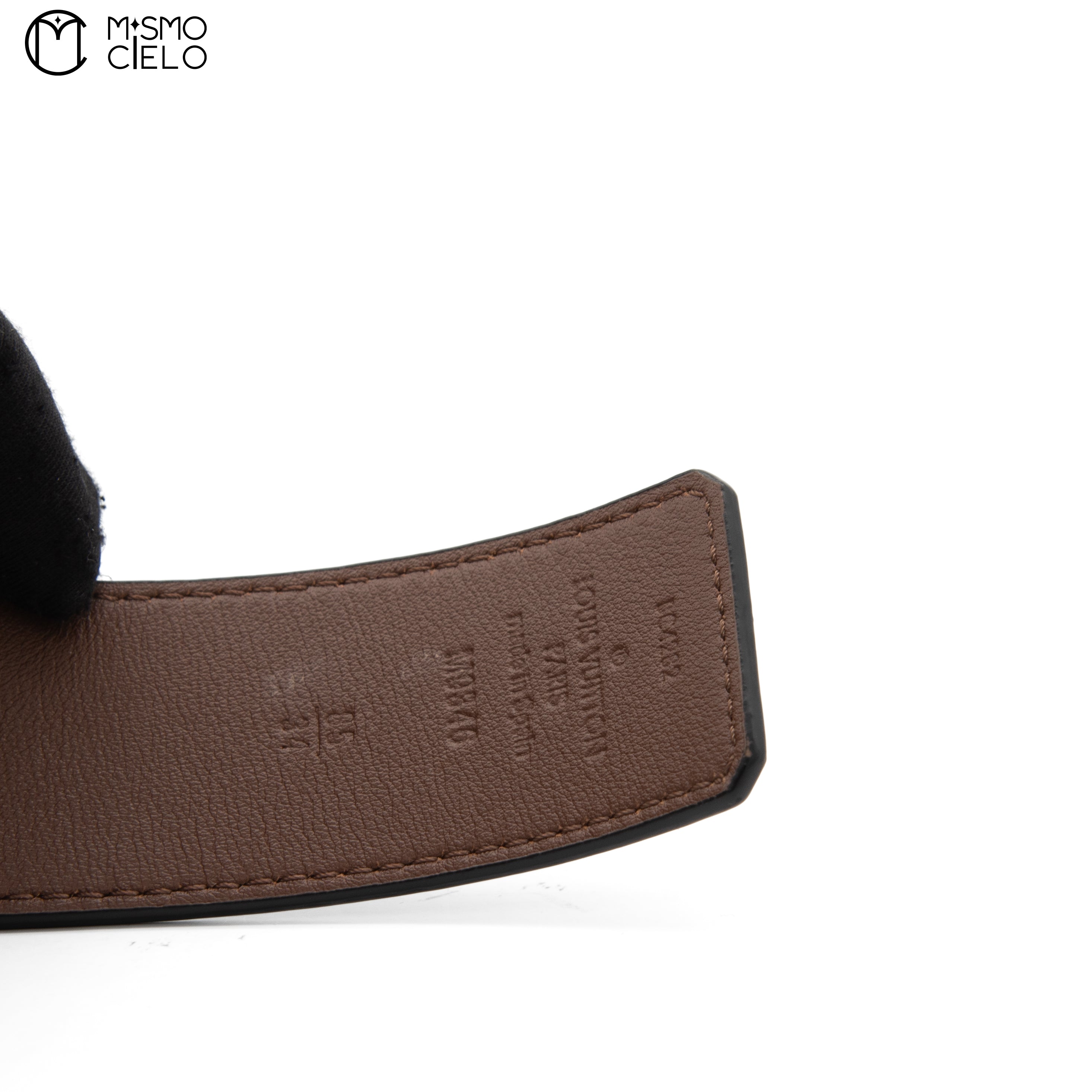 LOUIS VUITTON Belt with LV Initials 40mm Pyramid Reversible Bell