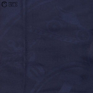New Libris Stole Cashmere X Silk Navy Scarf