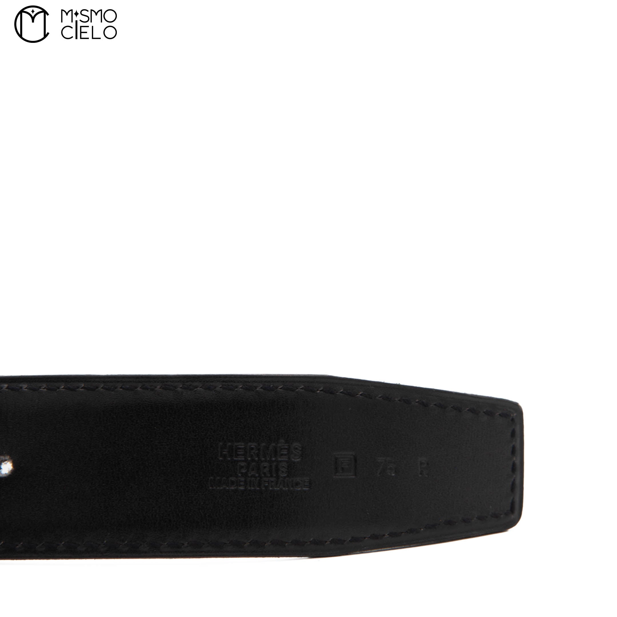 Constance H Shiny Gold Buckle Reversible Belt Black/ Dark Brown Size 75cm*