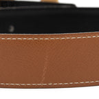 H Belt Leather/Gold A Series Black/ Brown