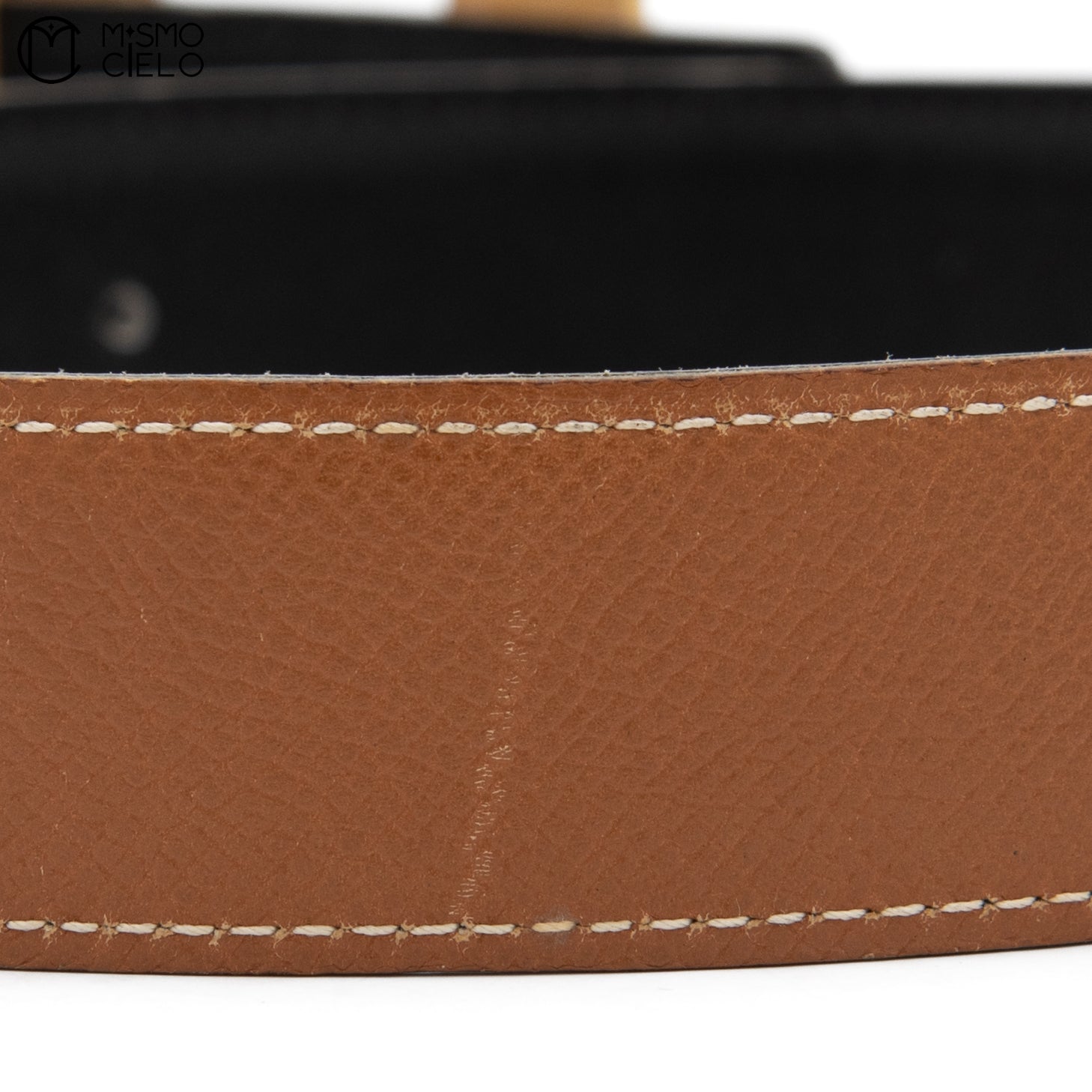 H Belt Leather/Gold A Series Black/ Brown