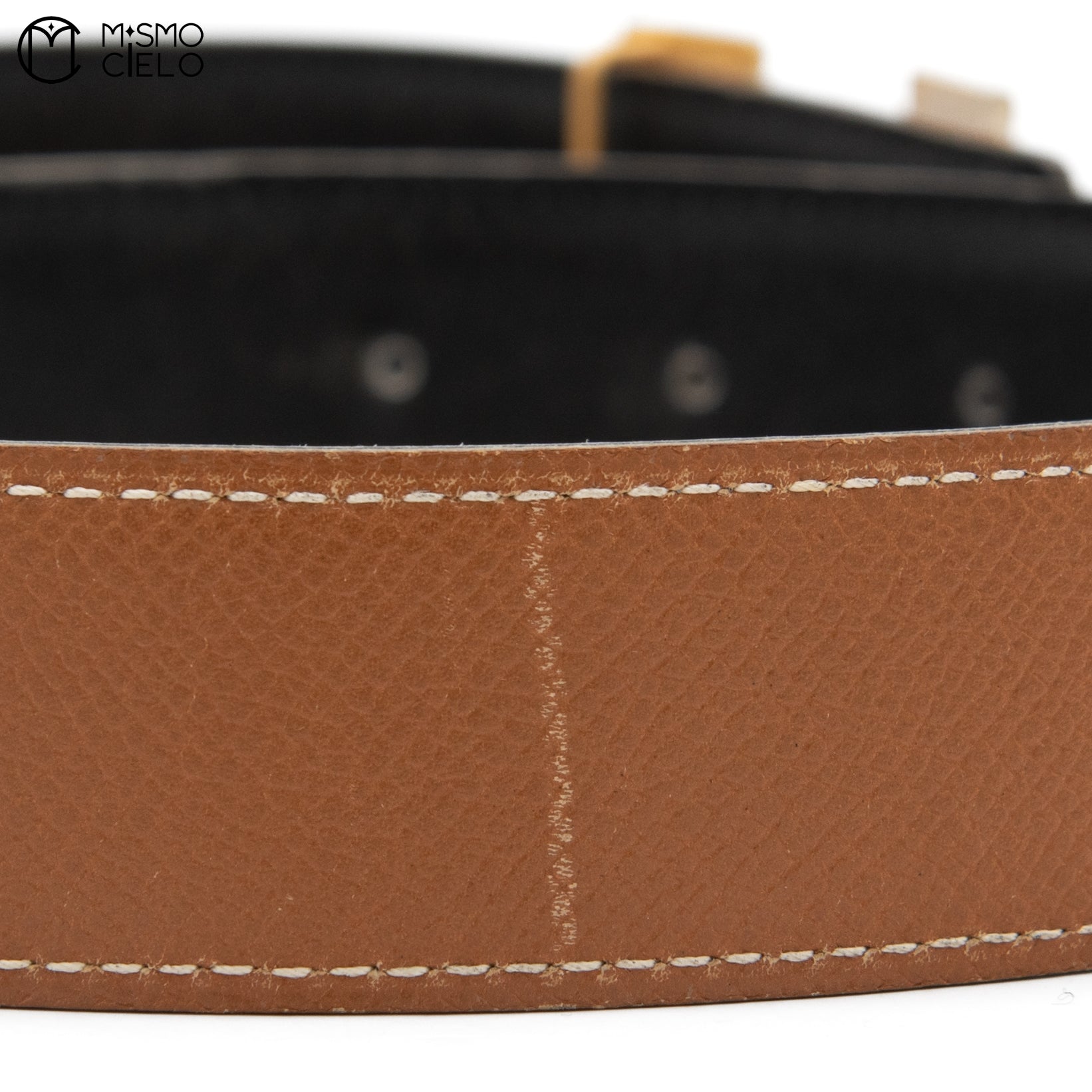 H Belt Leather/Gold A Series Black/ Brown