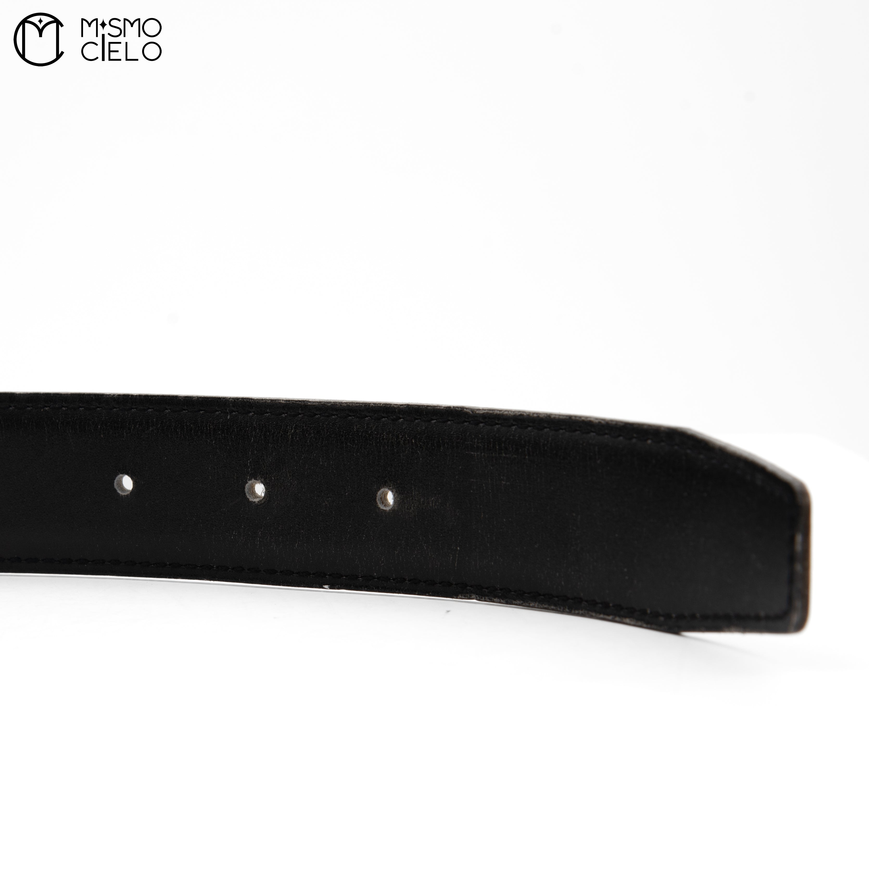 H Belt Leather/Gold A Series Black/ Brown