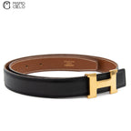 Mini Gold H Belt Z Series Black/ Brown