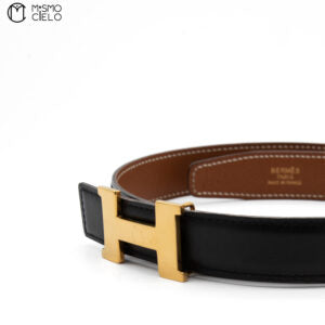 Mini Gold H Belt Z Series Black/ Brown