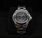 12 Black Dial Transparent Watch