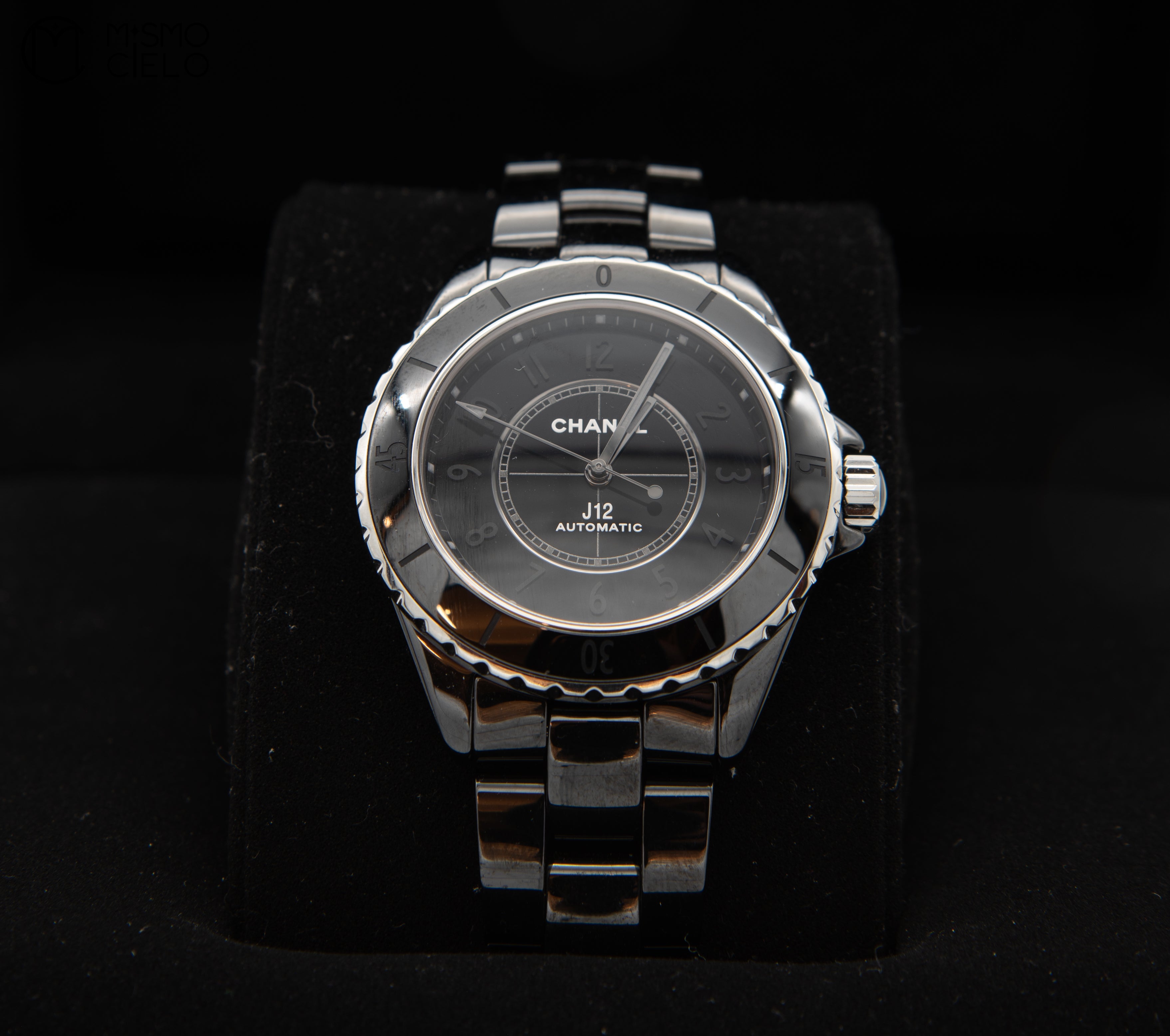 12 Black Dial Transparent Watch