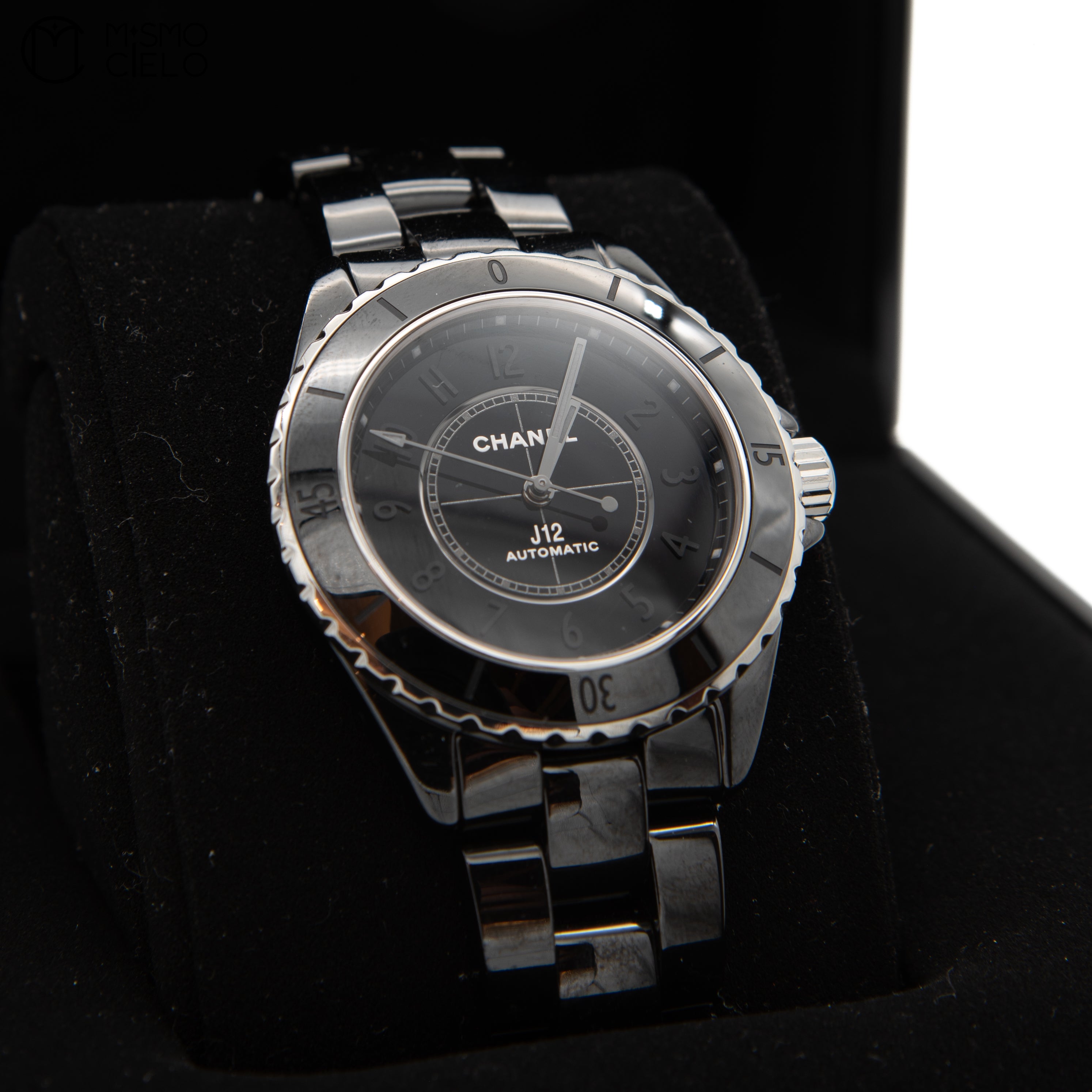 12 Black Dial Transparent Watch