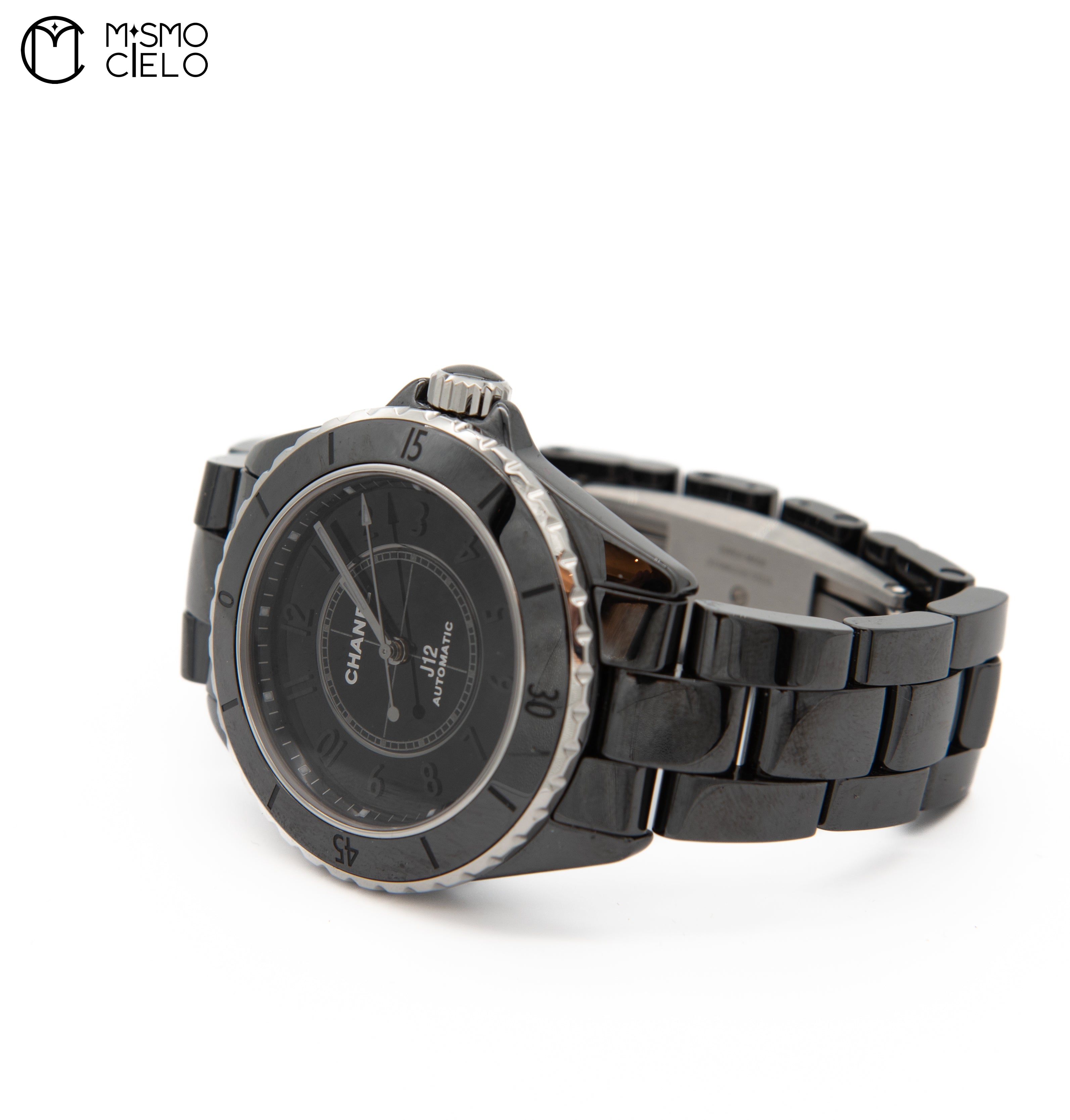 12 Black Dial Transparent Watch