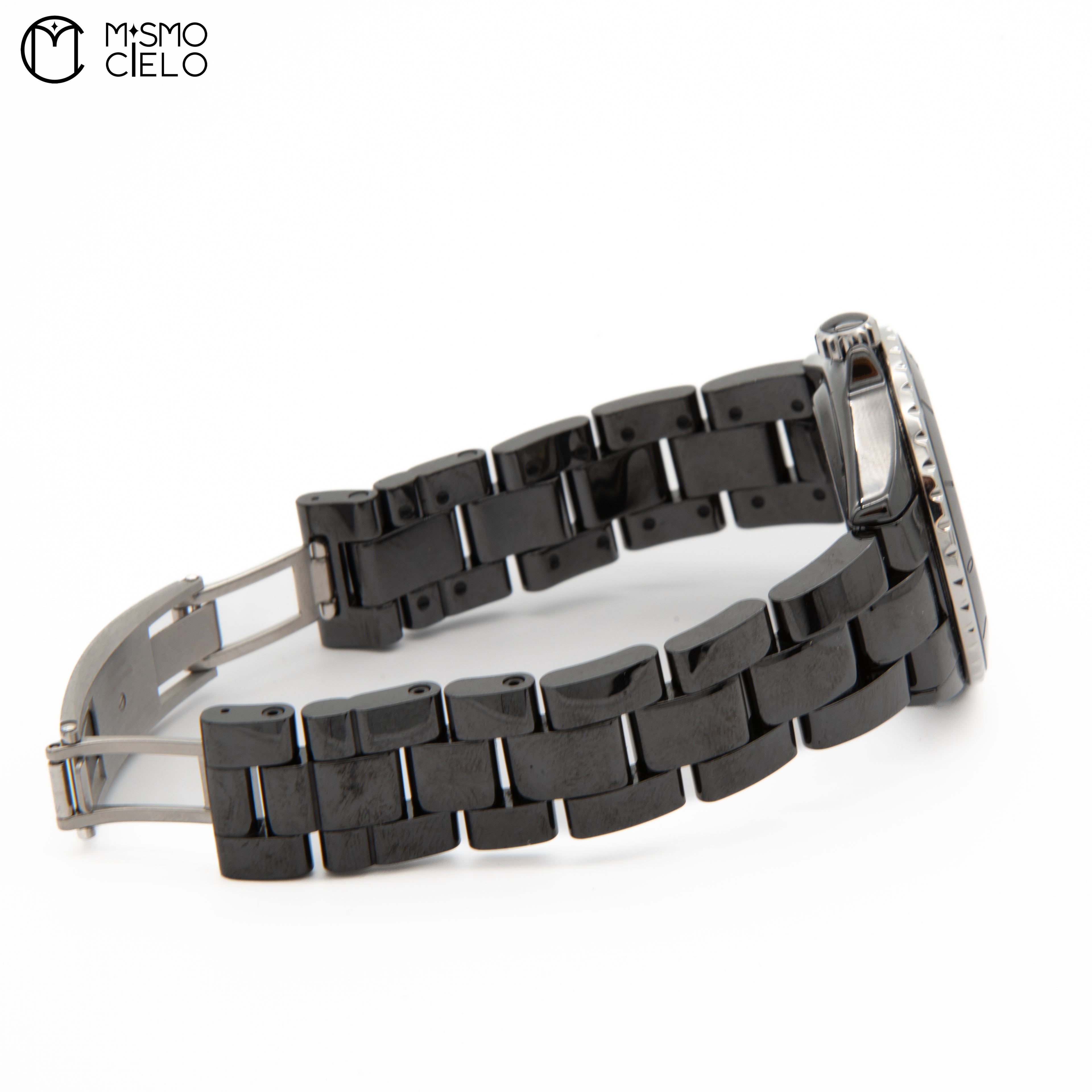 12 Black Dial Transparent Watch