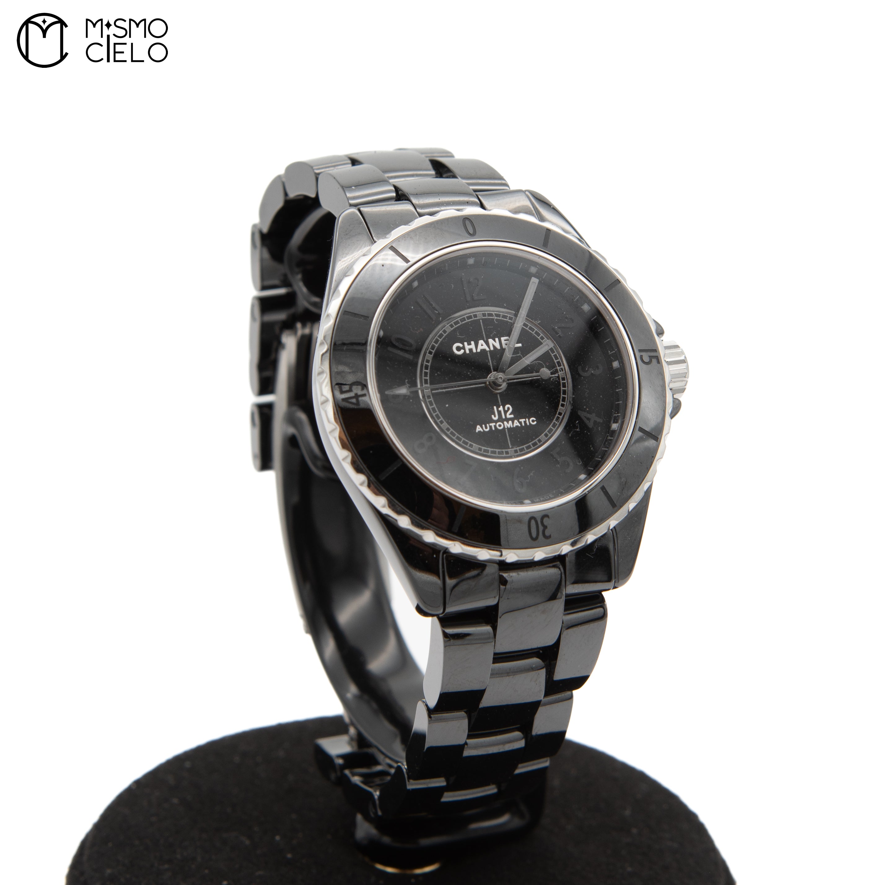 12 Black Dial Transparent Watch