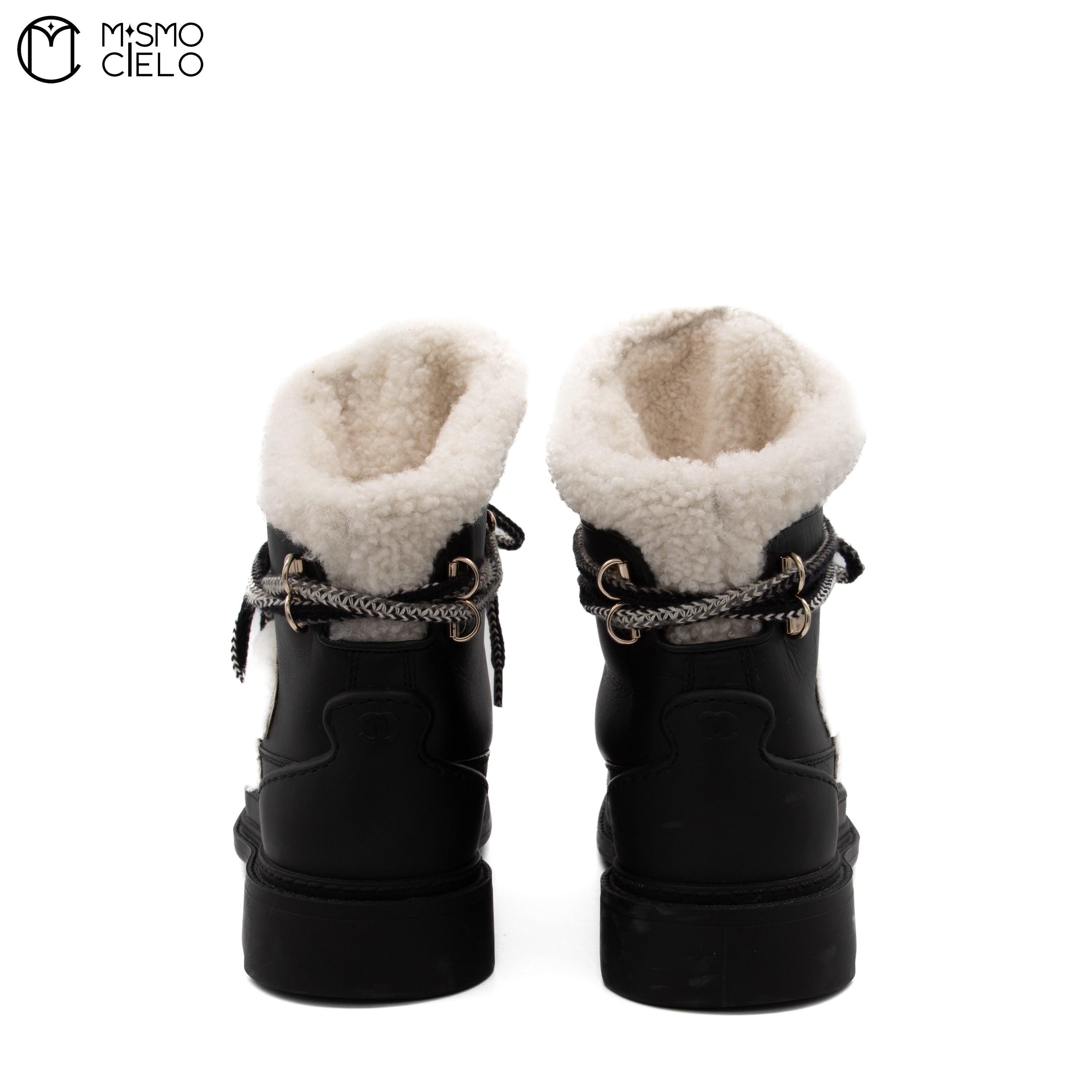 Shearling Boots with Reversible Spikes