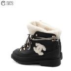 Shearling Boots with Reversible Spikes