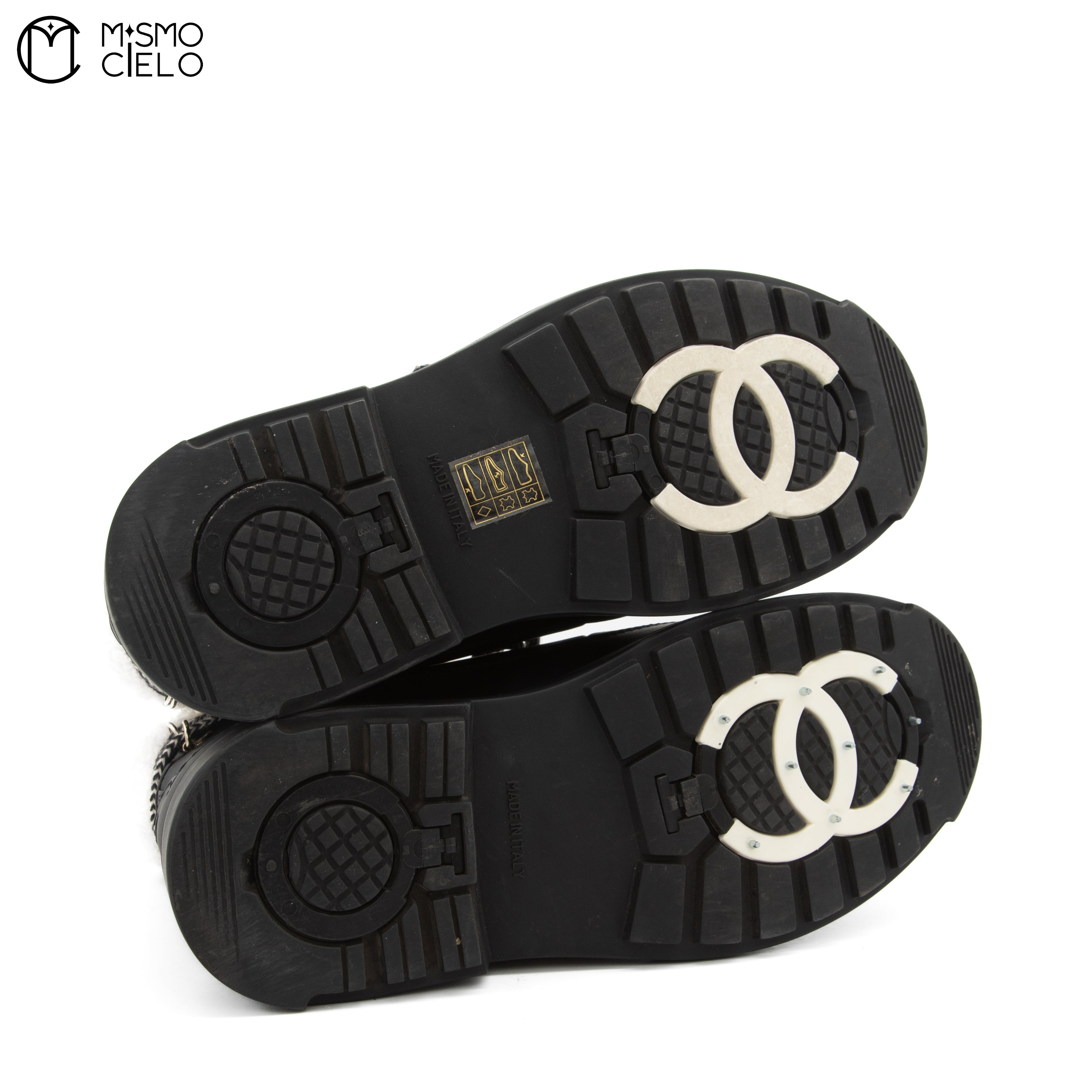 Shearling Boots with Reversible Spikes