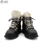 Shearling Boots with Reversible Spikes