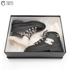 Shearling Boots with Reversible Spikes