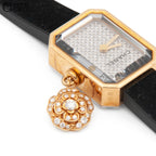 CHANEL Premiere Camellia Diamond 750 Titanium Limited Edition H6362 *