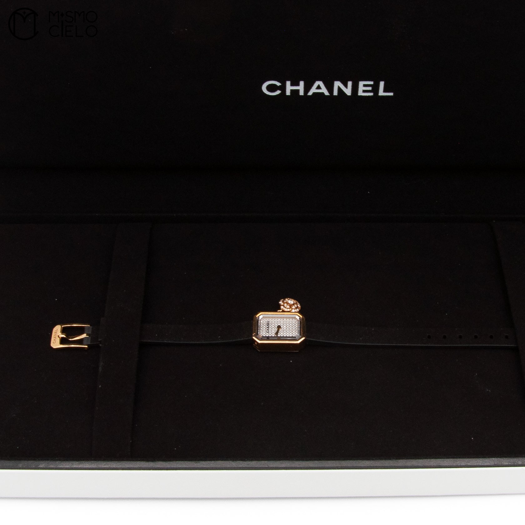 CHANEL Premiere Camellia Diamond 750 Titanium Limited Edition H6362 *