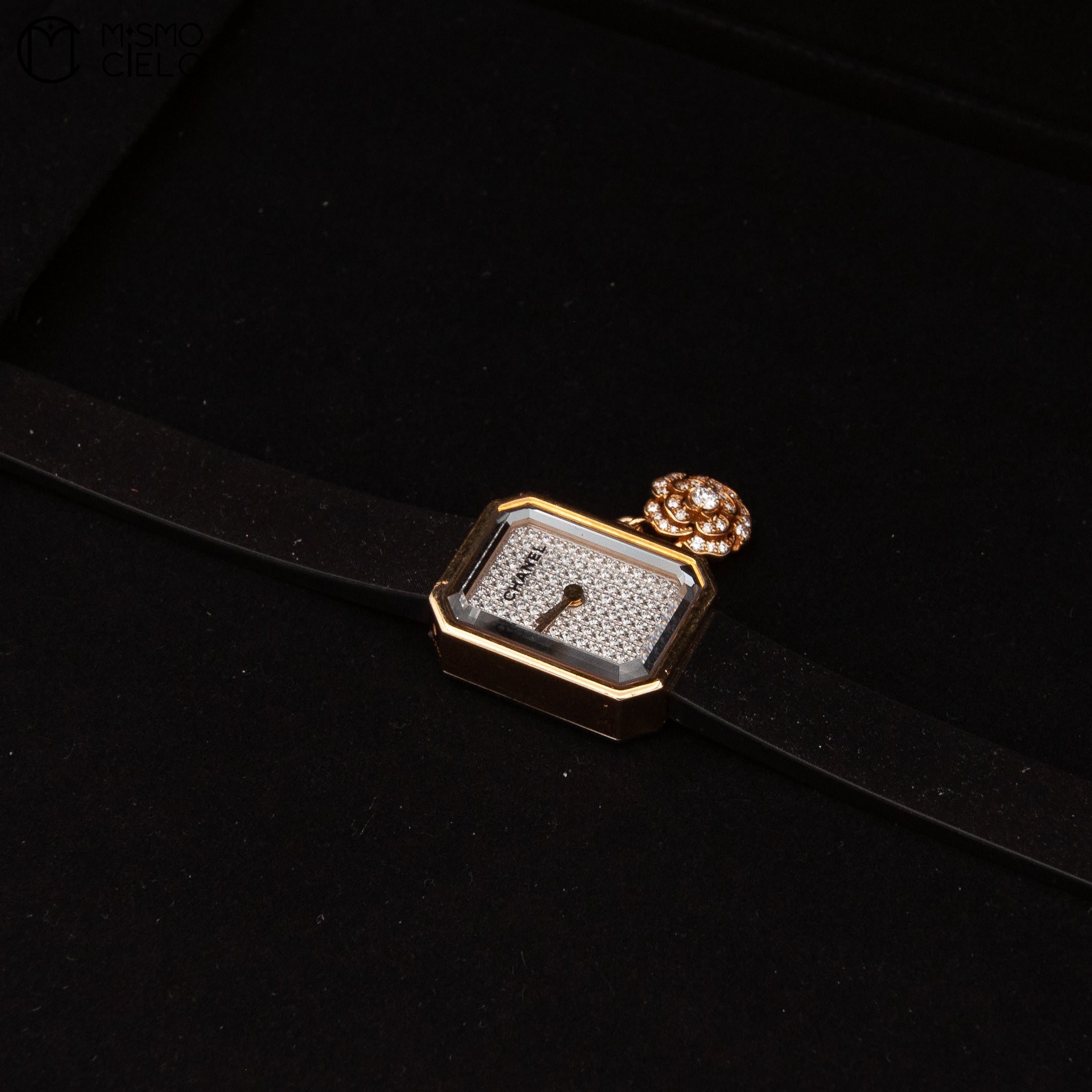 CHANEL Premiere Camellia Diamond 750 Titanium Limited Edition H6362 *