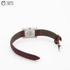 H Watch Pink Pearl Shell Dial Leather Belt Watch