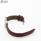 H Watch Pink Pearl Shell Dial Leather Belt Watch